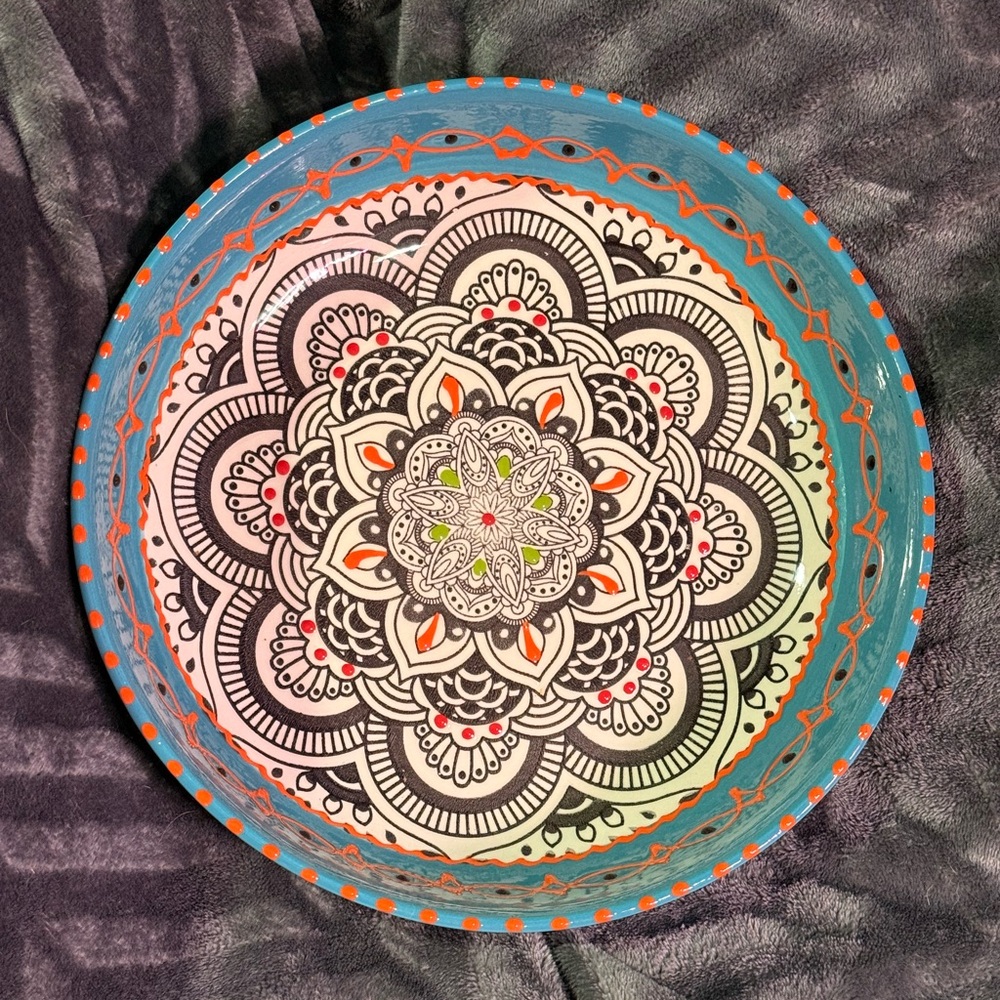 Colorful Mandala Decorative Bowl